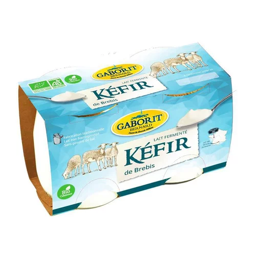 Pratique au jardin：Kéfir de brebis en pot de verre Gaborit - 2 x 125 g