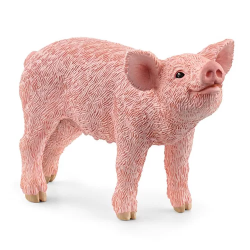 Pour profiter dehors:Porcelet multicolore Farm World - 5.8 cm