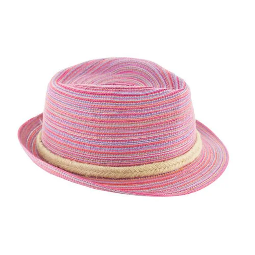 Pensé pour vos extérieurs：Chapeau de paille rose Instant Nature Lou