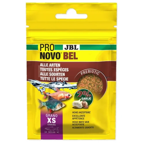 À avoir pour l’extérieur：Nourriture granulée pour poissons, extra-small, JBL ProNovo Bel Grano XS - 18g/20ml