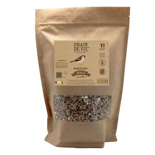 Jardin plaisir:Mélange pour moineau sans blé Grain de vie - 800 g