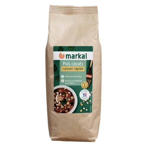 Le choix pour l’extérieur:Pois cassés bio cuisson rapide Markal - 400 g