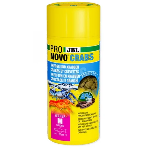 Pour plus de confort au jardin:Nourriture pour crabe wafer - riche en protéines JBL ProNovo - 125g / 250ml