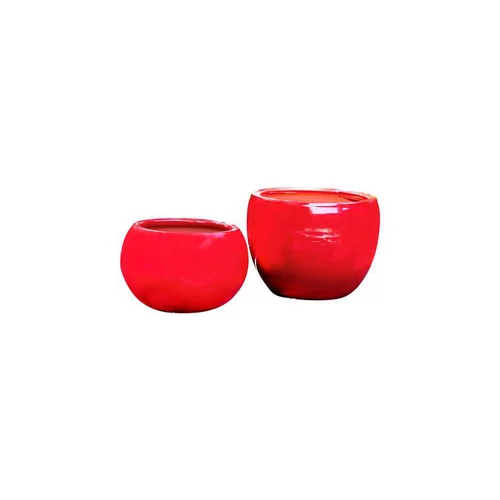 Autour du jardin：Pot rouge gamme le lisère Ø 20 cm