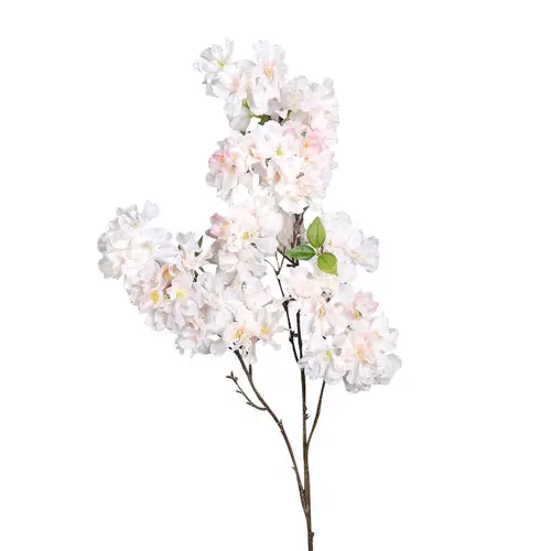 Extérieur malin：Branche de cerisier fleurie rose clair - 106 cm