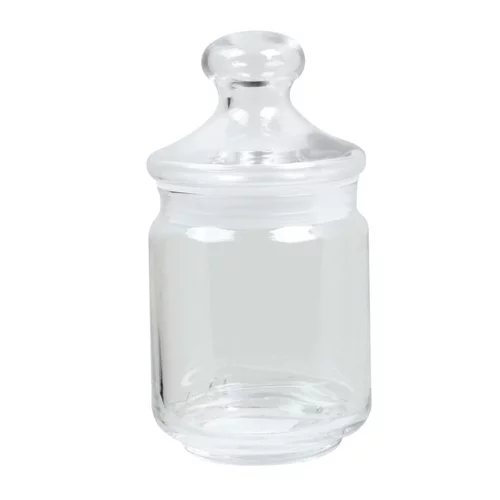 Un atout pour vos extérieurs：Pot bonbonnière coloris transparent en verre Ah Table - 0,28 L