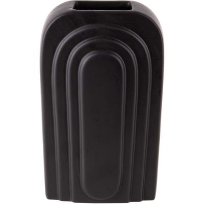Vase en céramique noir Arc (Grand modèle)