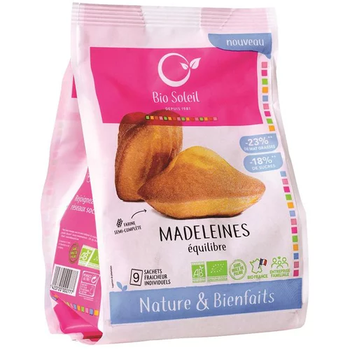 Pour donner du style à l’extérieur:Madeleines équilibre Bio Soleil - 200 g