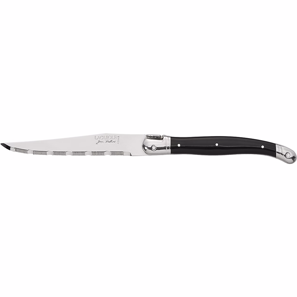 Couteau de table Laguiole noir Jean Dubost (lot de 6) – Réf. RFIJFVSCU0193565934