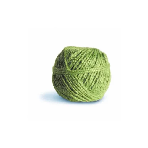 Univers végétal:Pelote ficelle en jute couleur pomme - 100 gr / 75 m