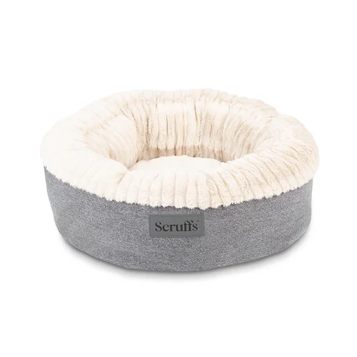 Pour faciliter le quotidien au jardin:Couchage pour chien ou chat coloris gris corbeille ronde Scruffs Ellen - Taille M Ø 55 cm