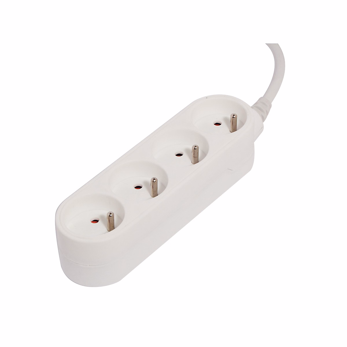 Bloc multiprise 4x16A 3500W câble 1 – 5m | blanc | Chacon