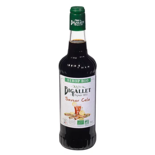 Déco extérieur：Sirop de cola bio Bigallet - 70 cl