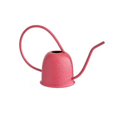 Idée jardin:Arrosoir rose fuchsia en métal à grande anse ronde - 30 x 14 x 22 cm