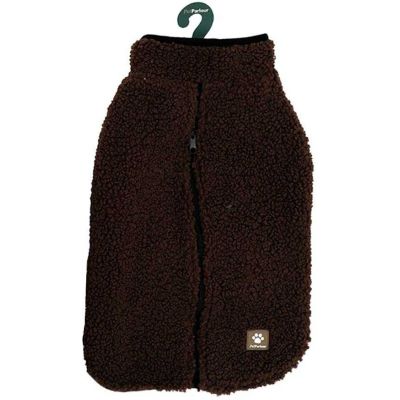 Manteau teddy pour chien 45 cm (Chocolat)