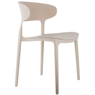 Fauteuil coloré en polypropylène Fain (Gris)