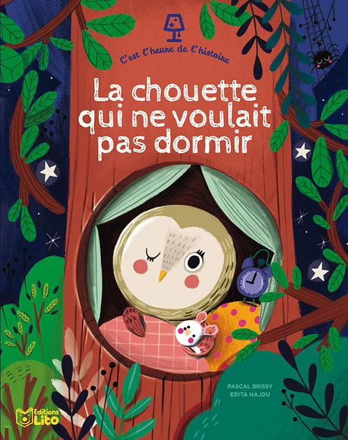 Utile pour l’extérieur：Livre "La chouette qui ne voulait pas dormir" aux Éditions Lito Collection C’est l'heure de l'histoire