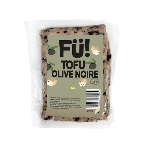Tout au jardin:Tofu bio olive noire Fü - 200 g