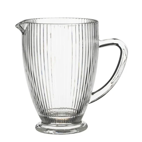 Jardin au quotidien：Pichet en verre transparent Merlot - Ø 14 x H 18,5 cm