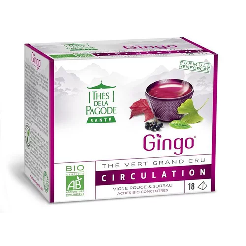 Solution simple:Thé vert Gingo bio - 18 infusettes
