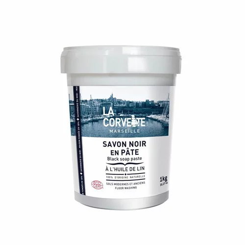 Pour votre espace：Savon noir en pâte huile de lin 1 kg