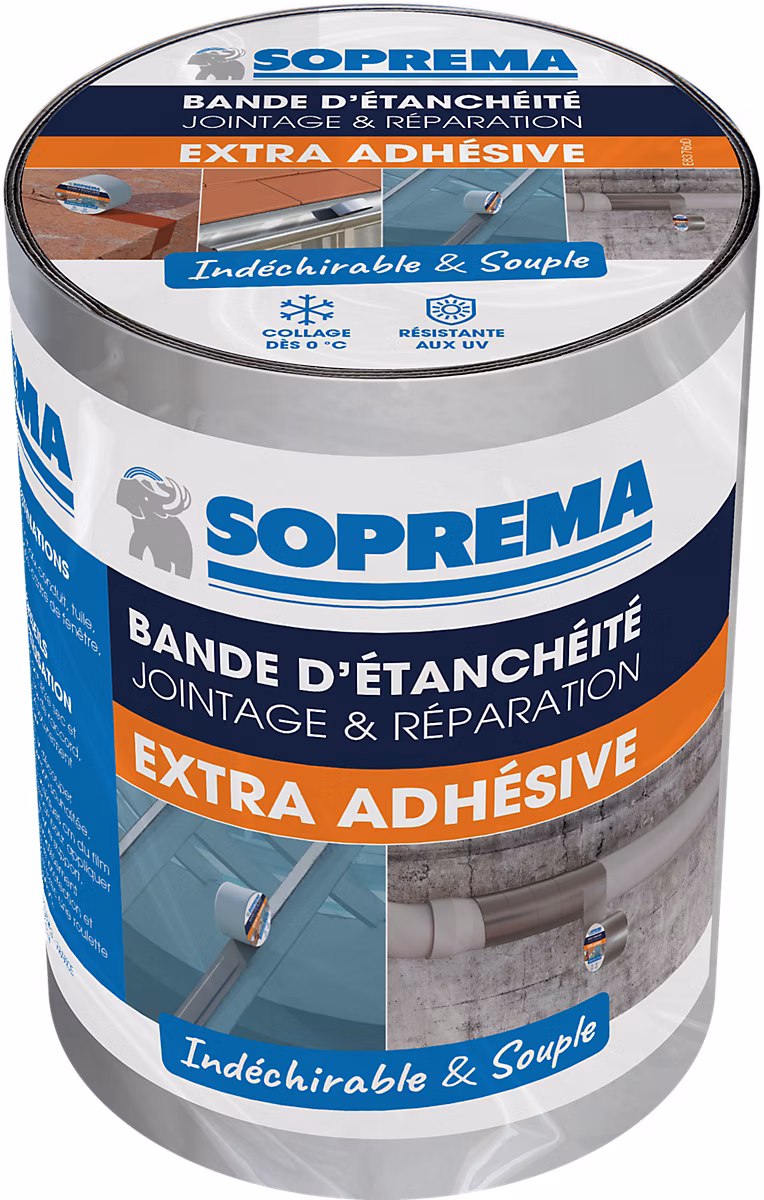 Bande d'étanchéité Extra Auto – adhésive 5x0, 15m Aluminium
