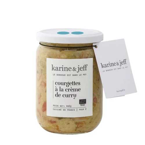 Tendance au jardin:Courgettes bio à la crème de curry 440 g