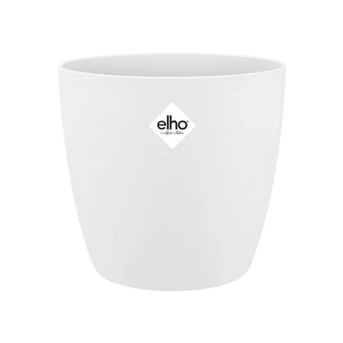 Adapté au jardin：Cache-pot en polypropylène Elho Brussels rond blanc - Ø 16 cm