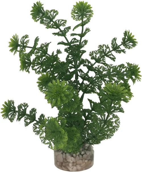 Pour embellir le jardin：Plante artificielle pour aquarium coloris vert LABEO Limnophilia MM