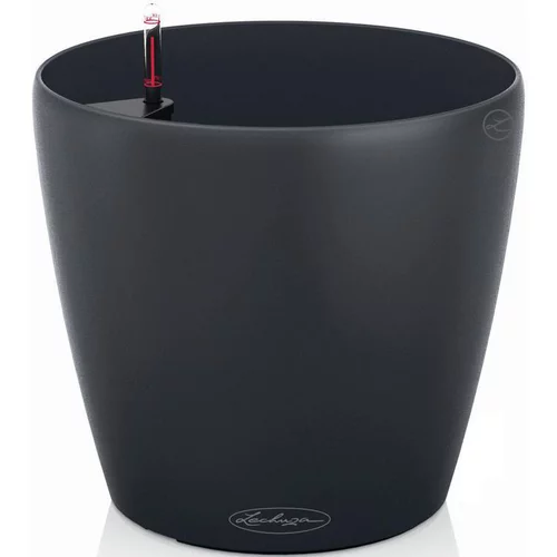 Un choix pratique pour l’extérieur：Pot CLASSICO Color Lechuza gris ardoise - 21x20 cm