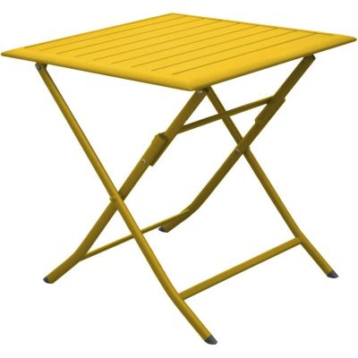 Table pliante en aluminium Lorita 70cm (Tournesol)