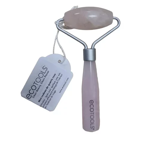Une touche extérieure：Mini Roller rose quartz Ecotools - 5,5 x 11 cm