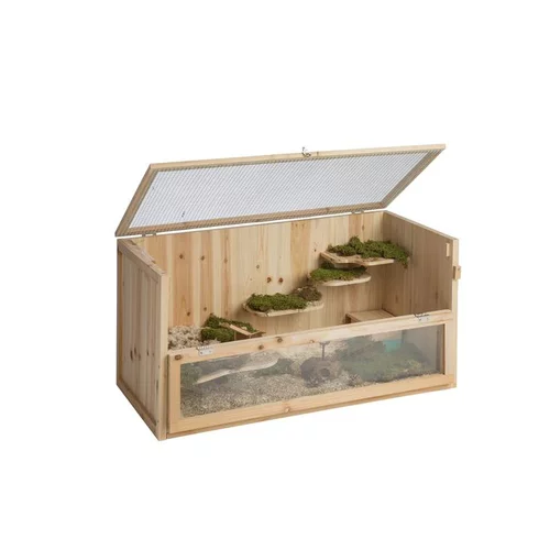 Jardin bien-être:Maison pour rongeur en bois 2 niveaux Trixie – 100 x 50 x 50 cm