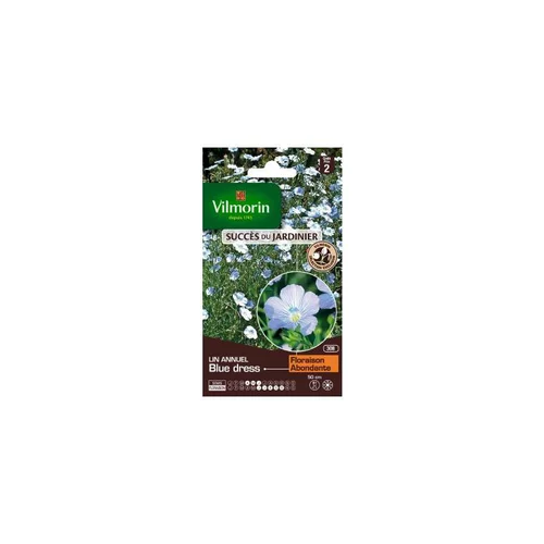 Accessoire jardin：Graines de Lin annuel Blue Dresse Vilmorin graines d’exception - graines à semer