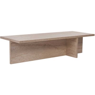Table basse en aggloméré Harbor (Travertine)