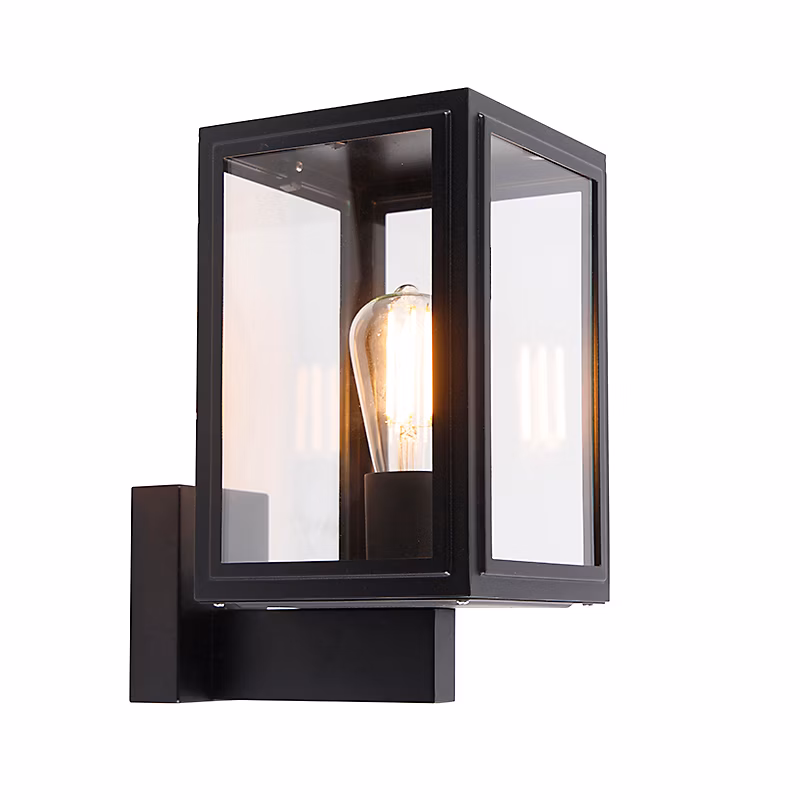 Applique murale rustique noire IP44 – Sutton Up