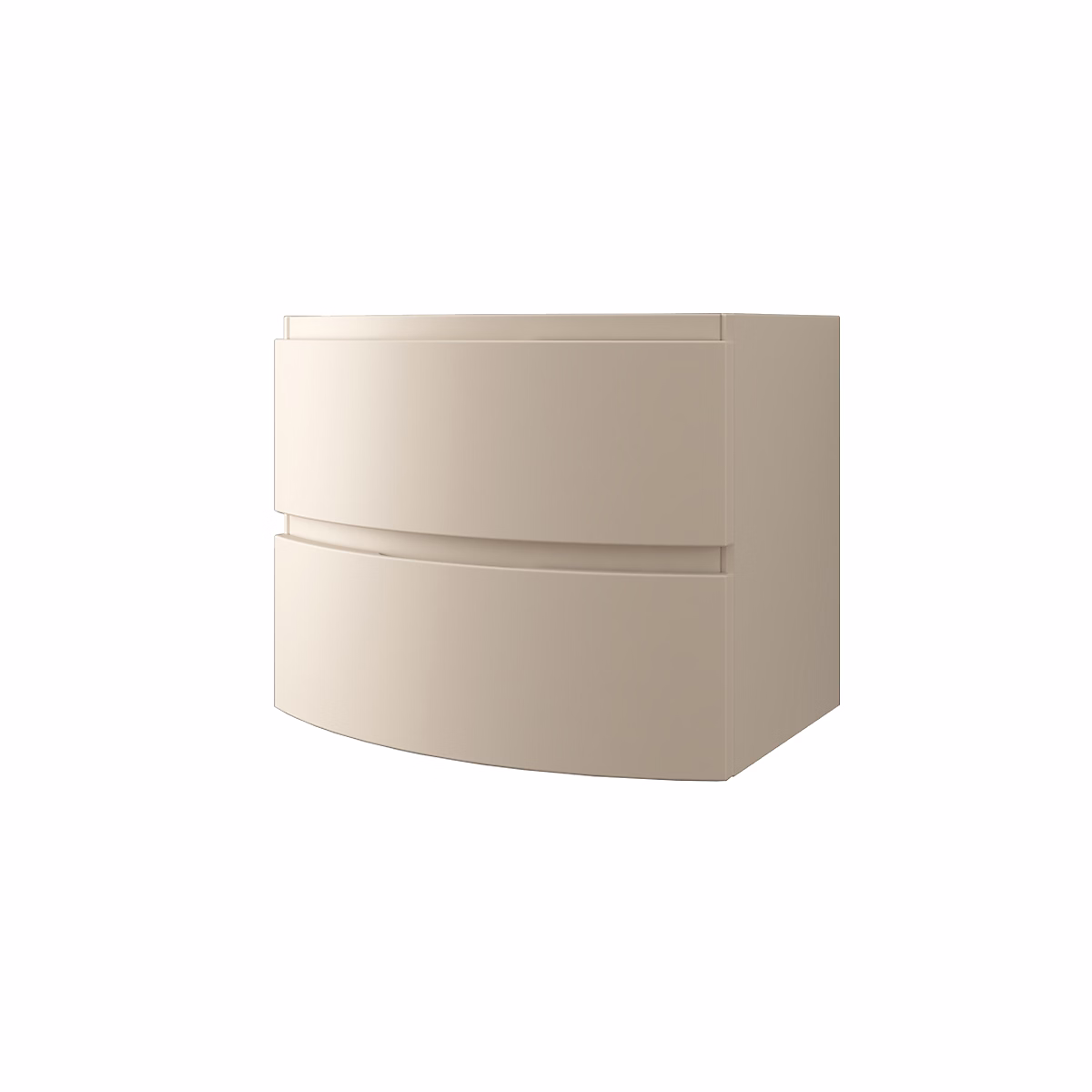 Meuble sous vasque à suspendre L.69 x H.55 x P.52 cm beige cachemire Baden Vague – Réf. LQOGRYQTI6484032020