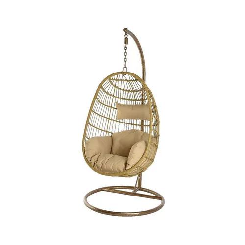 Extérieur déco：Chaise à suspendre Corsica couleur bois - 95 x 95 x 195 cm
