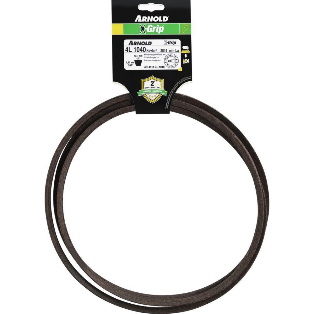 ARNOLD Courroie trapézoïdale x-grip v de type 4l1040
