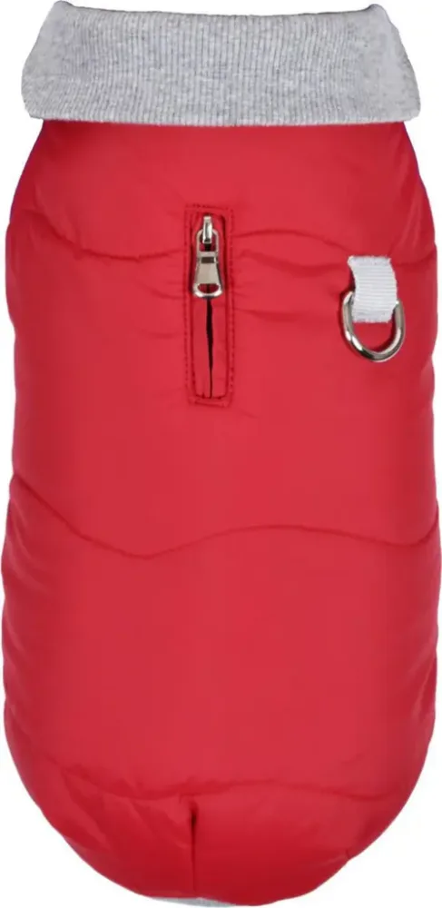 Qualité au jardin：Manteau pour chien coloris rouge doublé polaire Bobby Contraste - Taille 80XXL