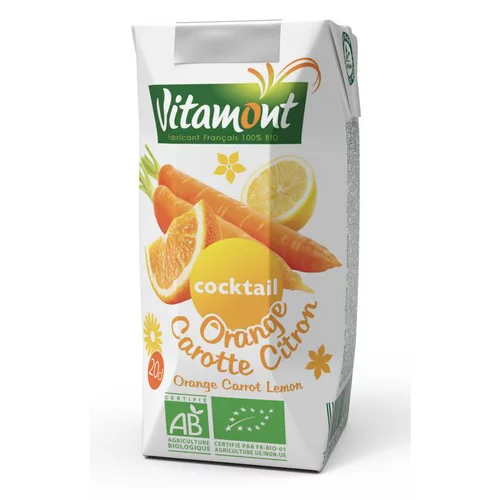 Jardin actuel:Cocktail orange carotte citron bio - brique de 20 cl