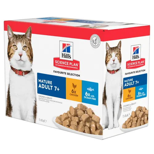Extérieur déco:Pâtée féline mature adult multipack 12 x 85 g