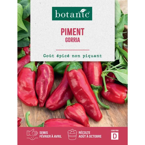 Le choix pour l’extérieur:Graines de piment gorria botanic® - graines à semer