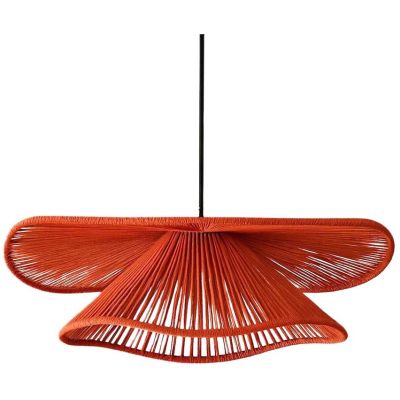 Suspension en macramé Betty (Rouge)