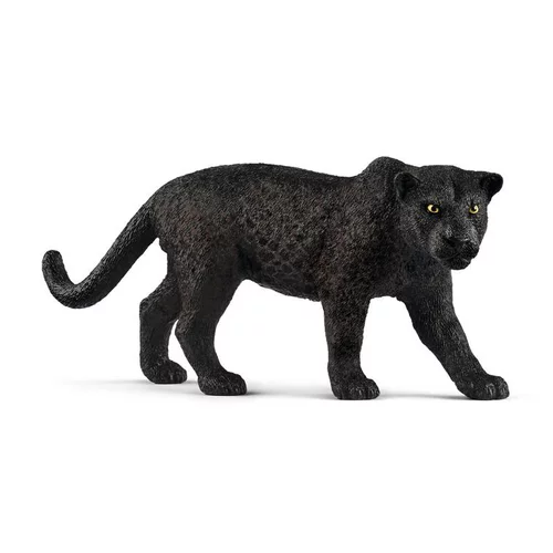 Facile pour le jardin：Figurine Panthère noire Série Animaux sauvages 11,6x3,2x5,1 cm