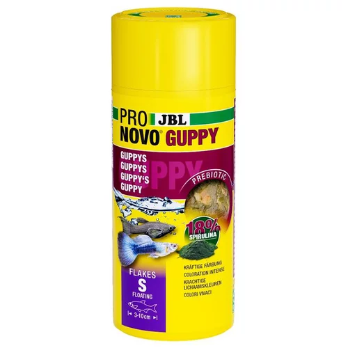 Jardin passion:Alimentation pour guppys et poissons ovovivipares JBL Pronovo flocons – 250 ml