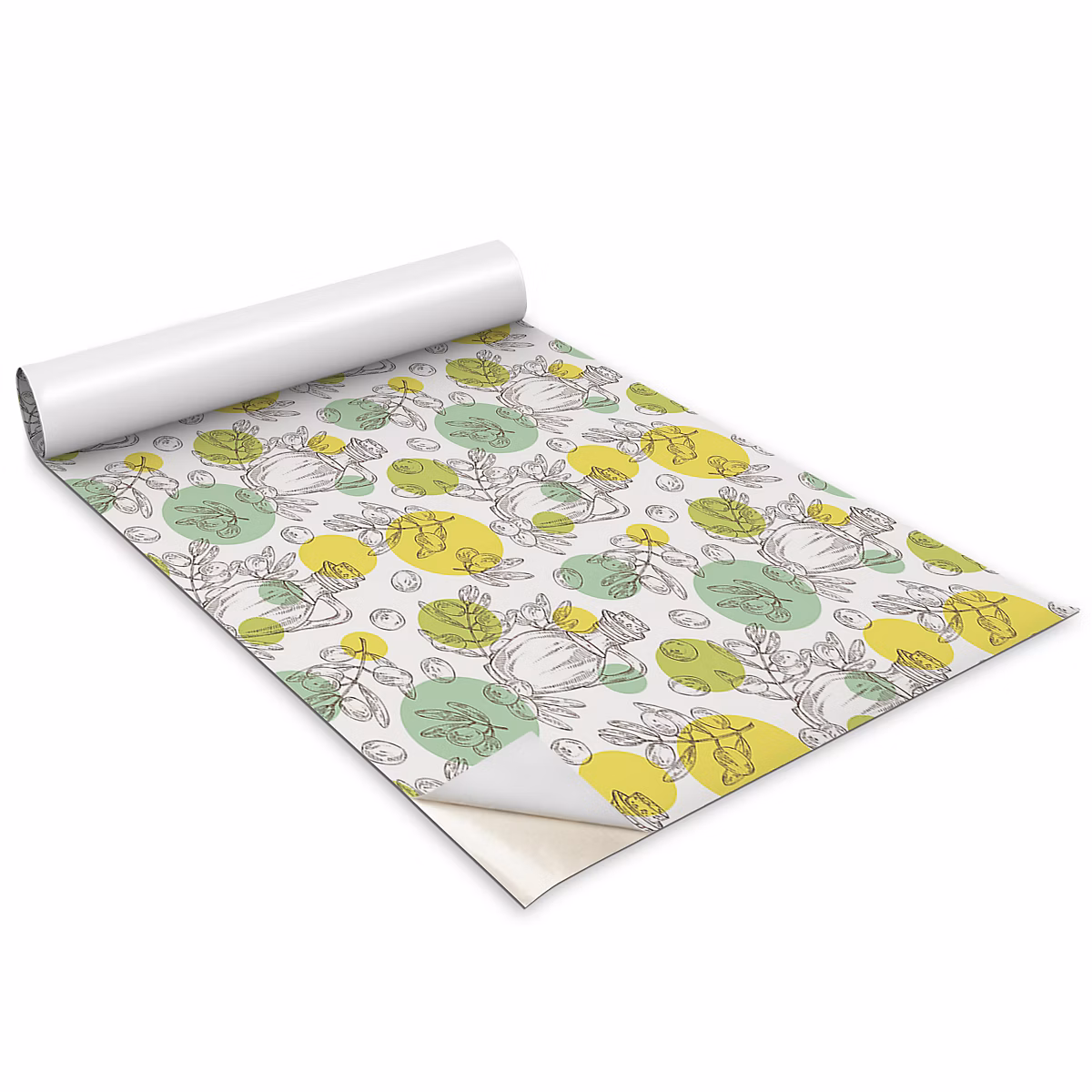 Auto Adhesif Film Vinyle Décoratif Wallfluent 100 × 50 cm Huile D'olive Facile À Nettoyer Et Amovible