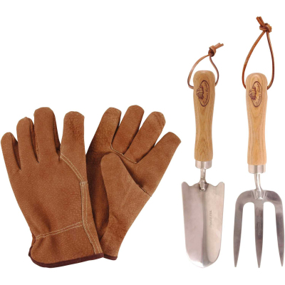Set d'outils de jardin à main avec gants