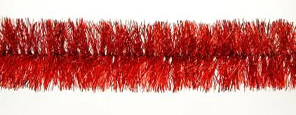 Malin extérieur：Guirlande scintillante en plastique coloris rouge Ø 75 mm - 2 m