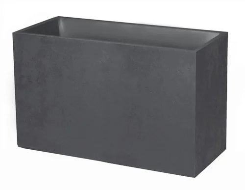 Une sélection pensée pour l’extérieur：Muret en polypropylène coloris gris anthracite Eda Poetic Basalt - 99,5 x 39,5 x 60 cm